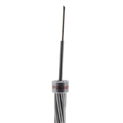 Single Mode G652 Optical Fiber Cable Aerial Power Communication OPGW Fiber Optic Cable