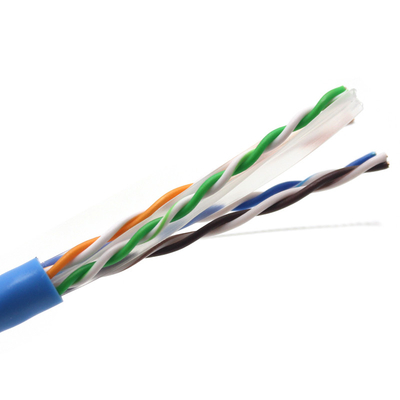 Customized Ethernet 23AWG 305m Copper CCA Conductor UTP Lan Cable Cat6 For Internet