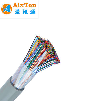 100 Pair HDPE Insulation Materials Solid Copper Conductor Underground Waterproof Jelly Filled Outdoor Telephone Cable