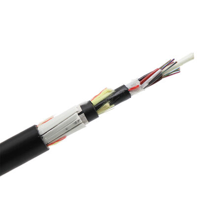 Flat FRP All Dielectric Self-supporting Aerial Cable Span120m 96core G652D 4km/Reel 
