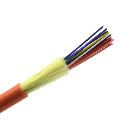 आंतरिक Gjfjv 2 4 6 8 कोर सिंगलमोड केबल Om3 Om4 तंग बफर वितरण Gjfjv Gyxtw Ftth ड्रॉप ऑप्टिकल केबल